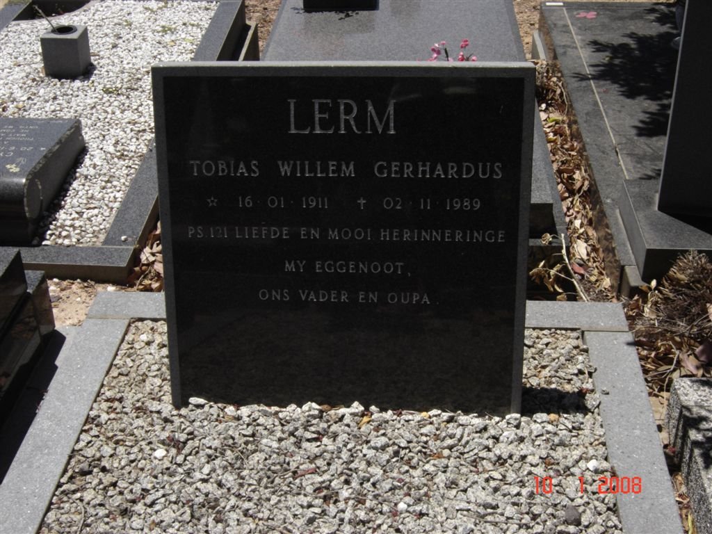 LERM Tobias Willem Gerhardus 1911-1989