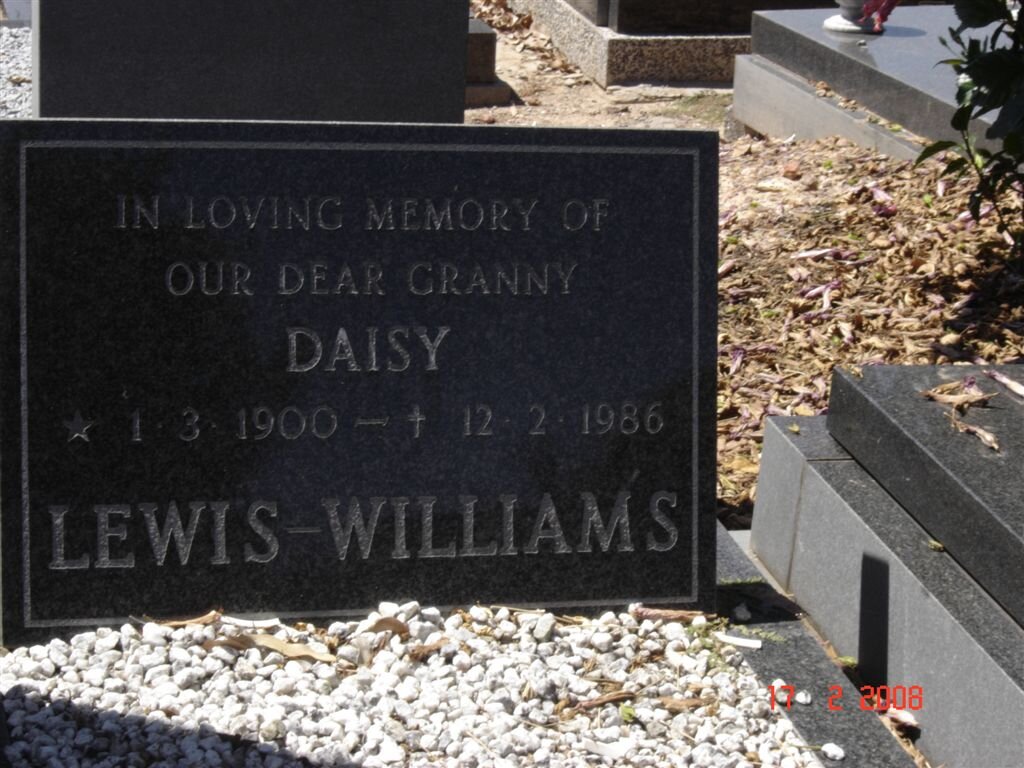 LEWIS-WILLIAMS Daisy 1900-1986
