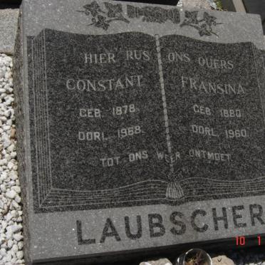 LAUBSCHER Constant 1878-1968 &amp; Fransina 1880-1960