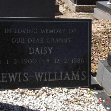 LEWIS-WILLIAMS Daisy 1900-1986