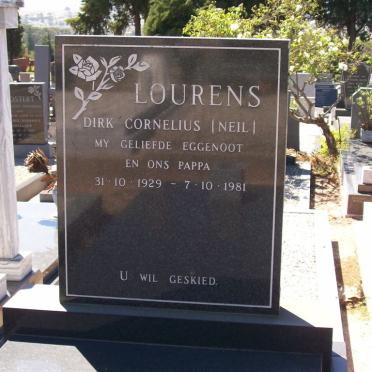 LOURENS Dirk Cornelius 1929-1981