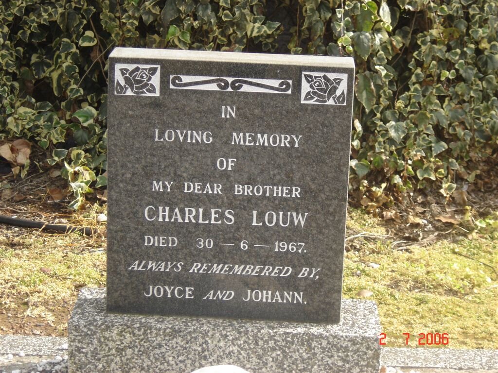 LOUW Charles -1967