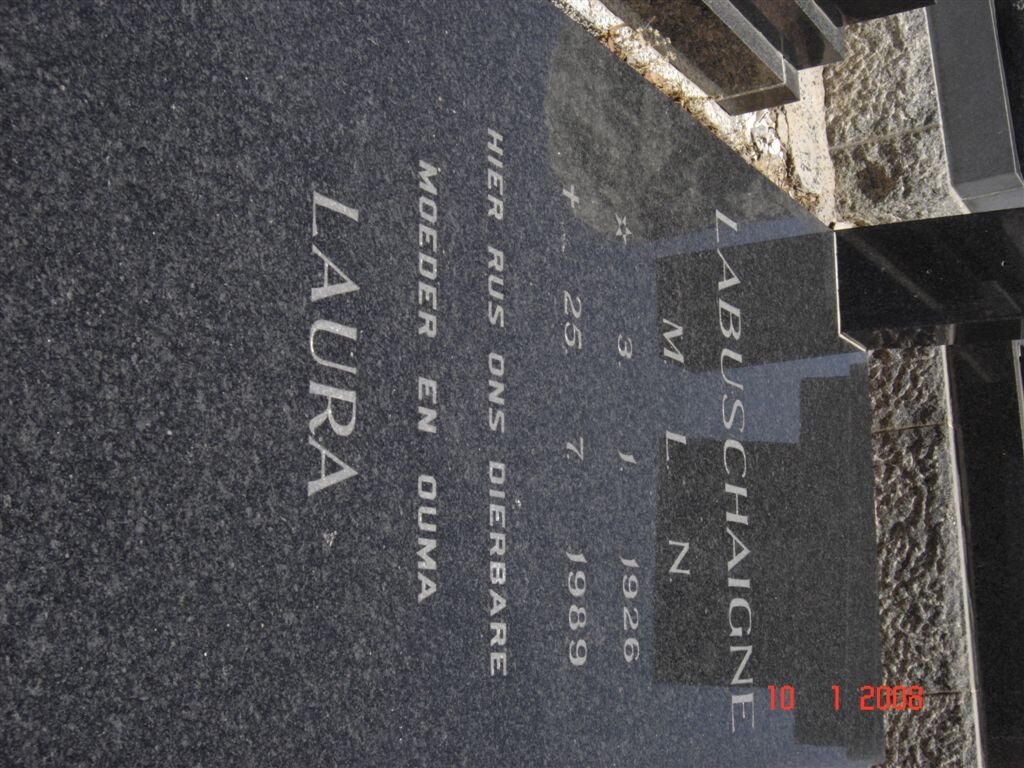 LABUSCHAIGNE M.L.N. 1926-1989