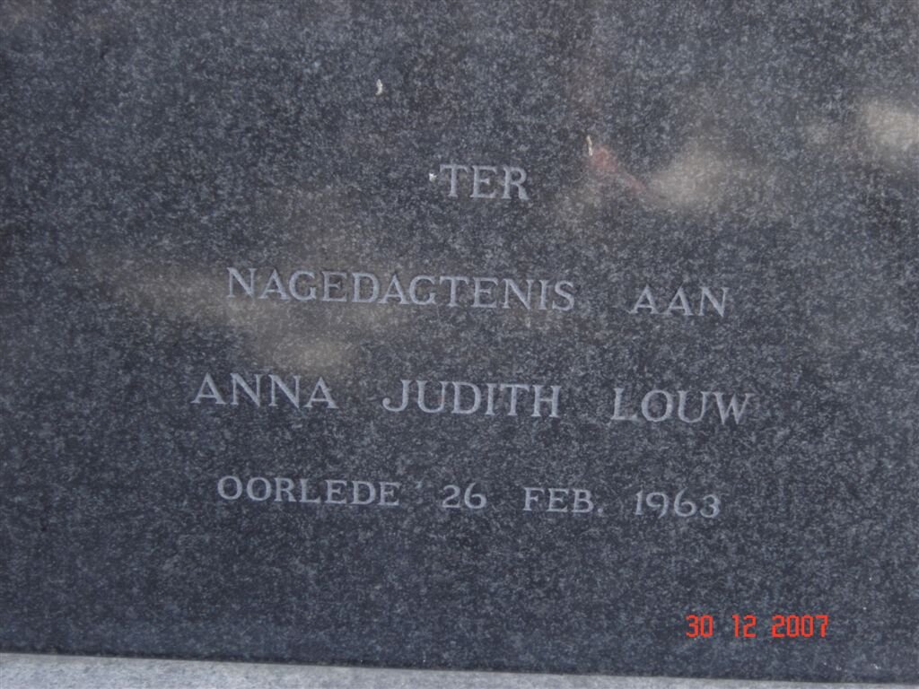 LOUW Anna Judith -1963