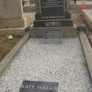 MALAN Johannes Retief 1875-1941 &amp; Johanna Alida VAN NIEKERK –1943