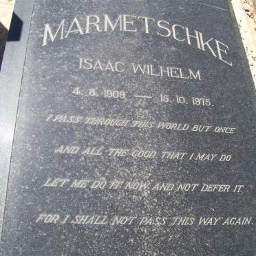 MARMETSCHKE Isaac Wilhelm 1909-1975