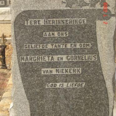 NIEKERK Cornelius, van &amp; Magrieta