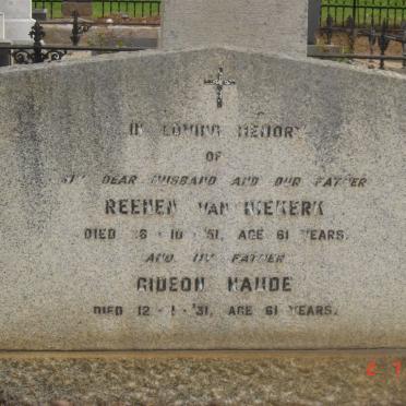 NIEKERK Reenen, van -1951 :: NAUDE Gideon -1931