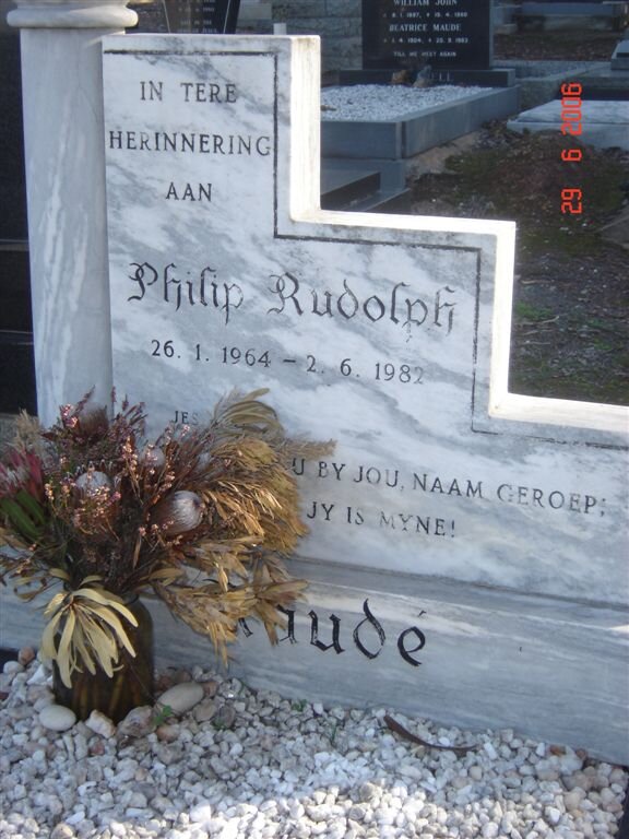 NAUDE Philip Rudolph 1964-1982