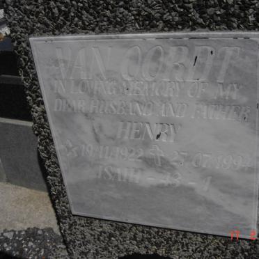 OORDT Henry, van 1922-1994