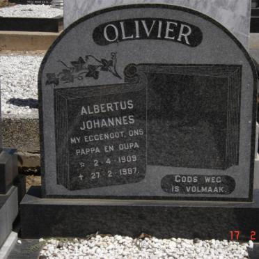 OLIVIER Albertus Johannes 1909-1987