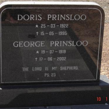 PRINSLOO George 1919-2000 &amp; Doris 1922-1995