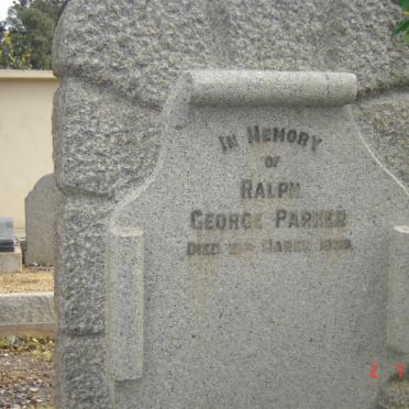 PARKER Ralph George -1939