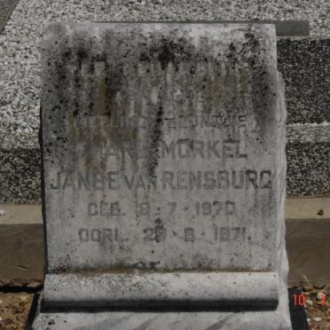 RENSBURG Charl Morkel, Janse van 1970-1971