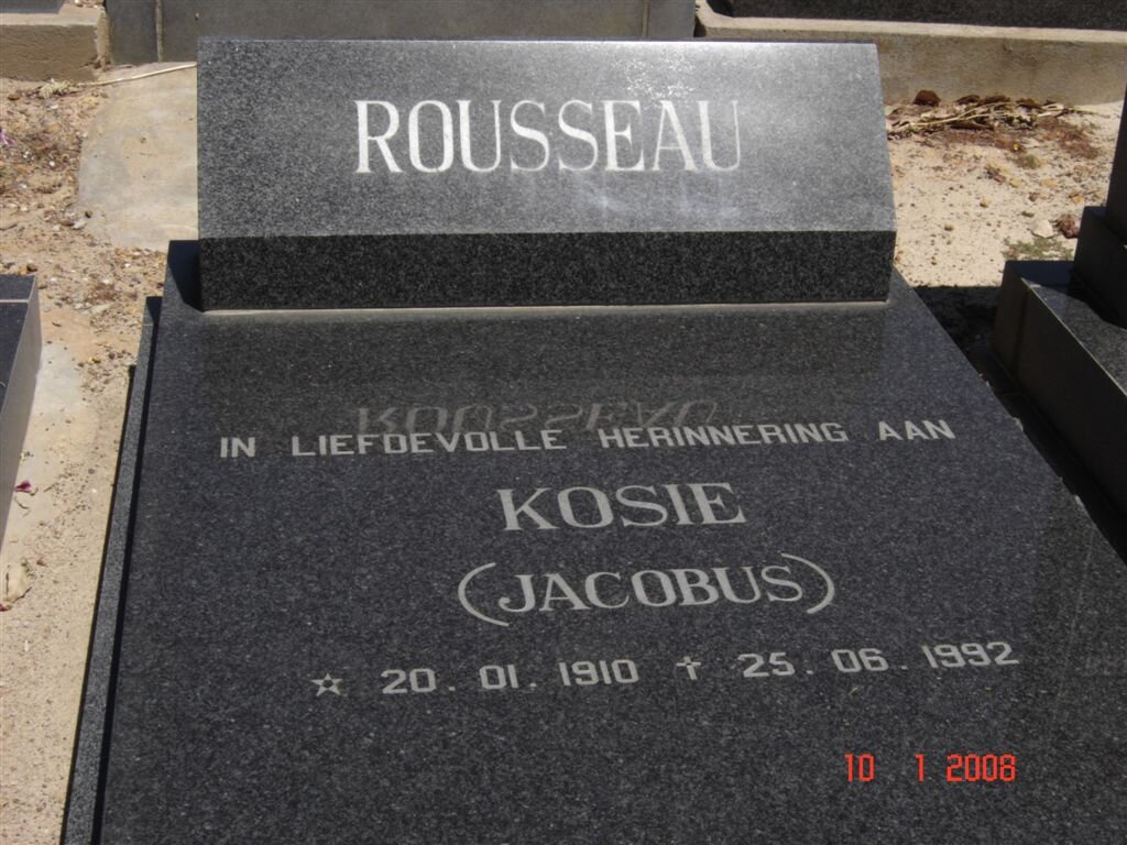 ROUSSEAU Jacobus 1910-1992