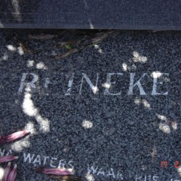 REINEKE Willie 1900-1986 &amp; Rachelle 1903-1996