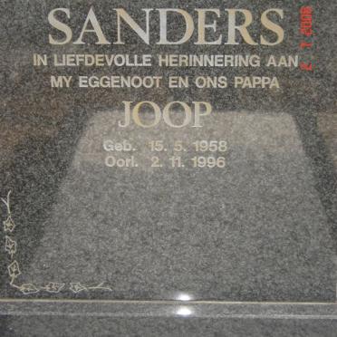 SANDERS Joop 1958-1996