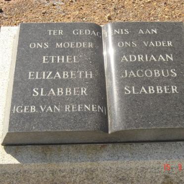 SLABBER Adriaan Jacobus &amp; Ethel Elizabeth VAN REENEN
