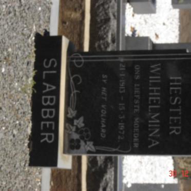 SLABBER Hester Wilhelmina 1913-1972