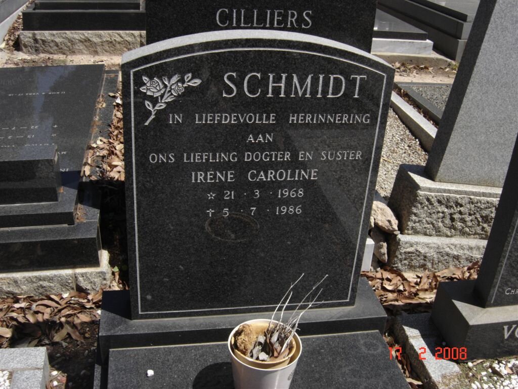 SCHMIDT Irene Caroline 1968-1986