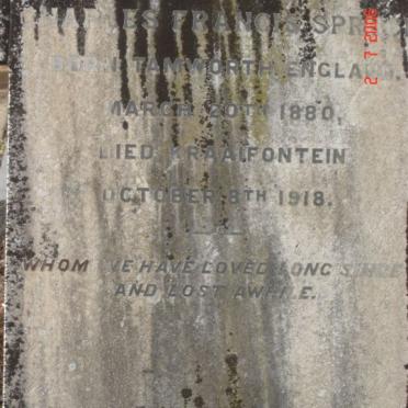 SPRUCE Charles Francis 1880-1918