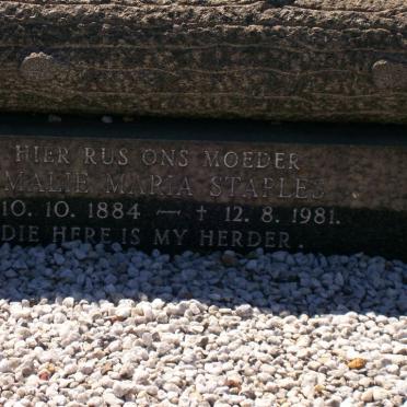STAPLES Amalie Maria 1884-1981