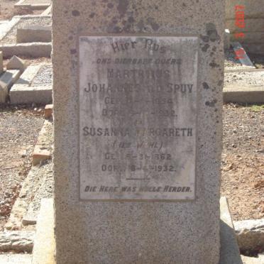 SPUY Marthinus Johannes, v.d. 1854-1932 &amp; Susanna Margareth WAHL 1862-1932