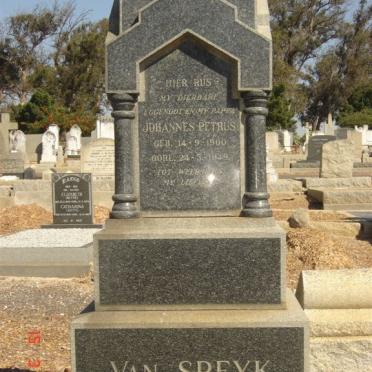 SPEYK Johannes Petrus, van 1900-1949