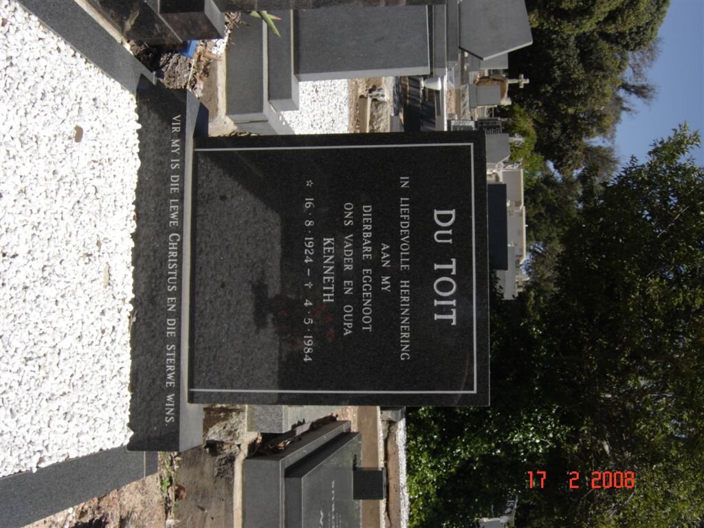 TOIT Kenneth, du 1924-1984