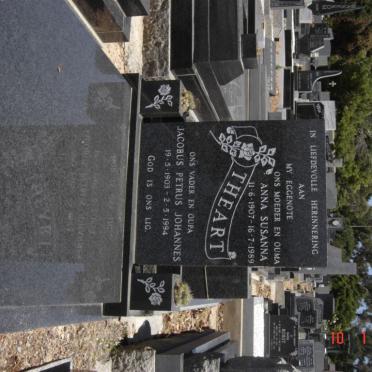 THEART Jacobus Petrus Johannes 1903-1996 &amp; Anna Susanna 1907-1989