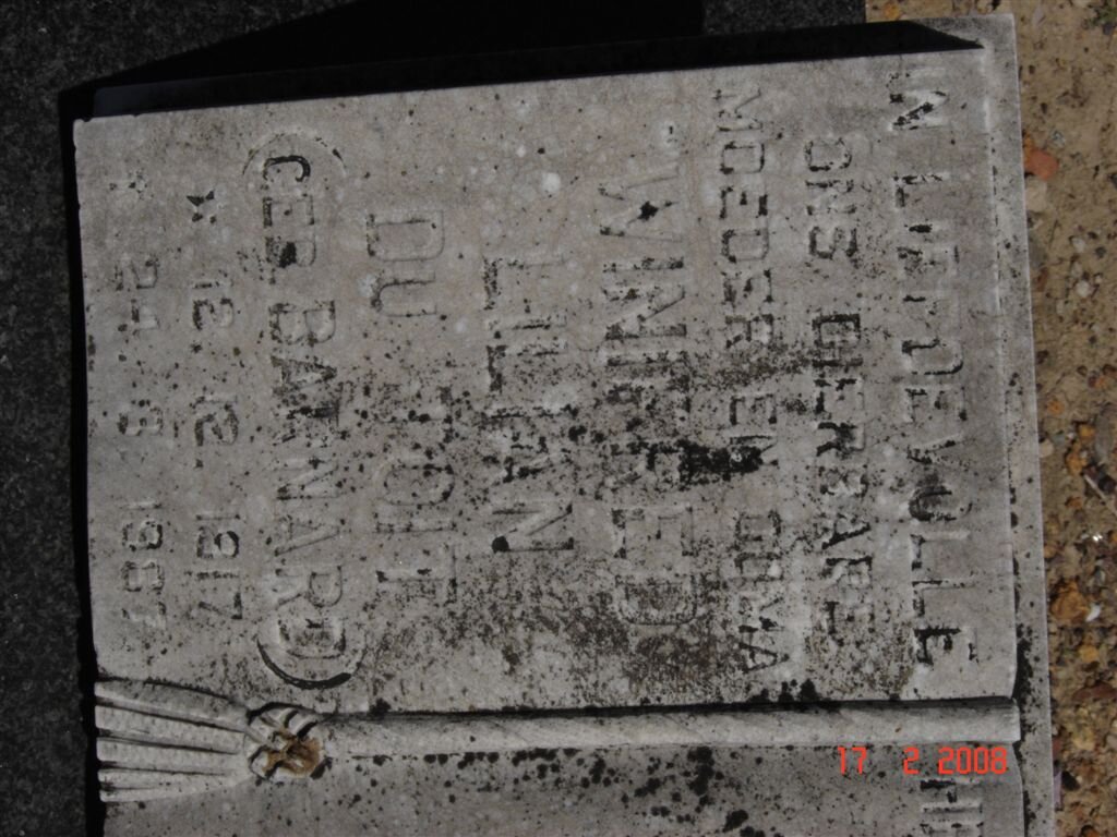 TOIT Winifred Lilian, du nee BARNARD 1917-1987