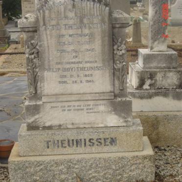 THEUNISSEN Philip 1869-1946 &amp; Catho WETHMAR ??-??