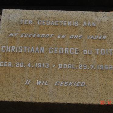 TOIT Christiaan George, du 1913-1962