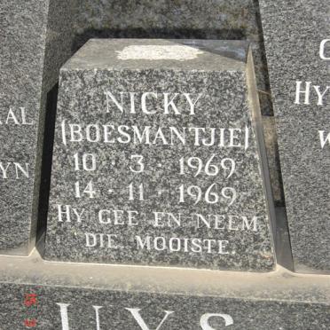 UYS Nicky 1948-1969 &amp; Valerie MOSTERT 1949-1969 :: UYS Nicky 1969-1969