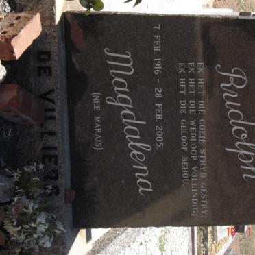 VILLIERS Rudolph, de 1902-1967 &amp; Magdalena MARAIS 1916-2005