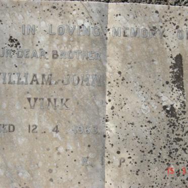 VINK William John -1963