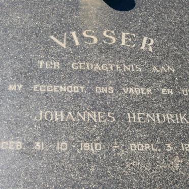 VISSER Johannes Hendrik 1910-1974