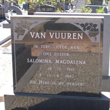 VUUREN Salomina Magdalena, van 1913-1982