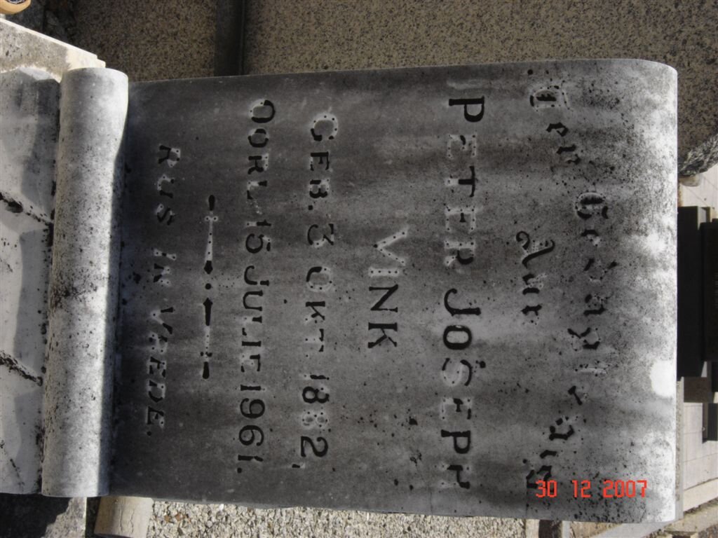 VINK Pieter Joseph 1882-1961