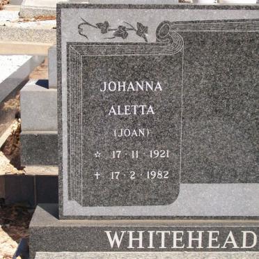 WHITEHEAD Johanna Aletta 1921-1982