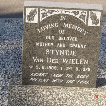WIELEN Styntje, van der 1909-1979