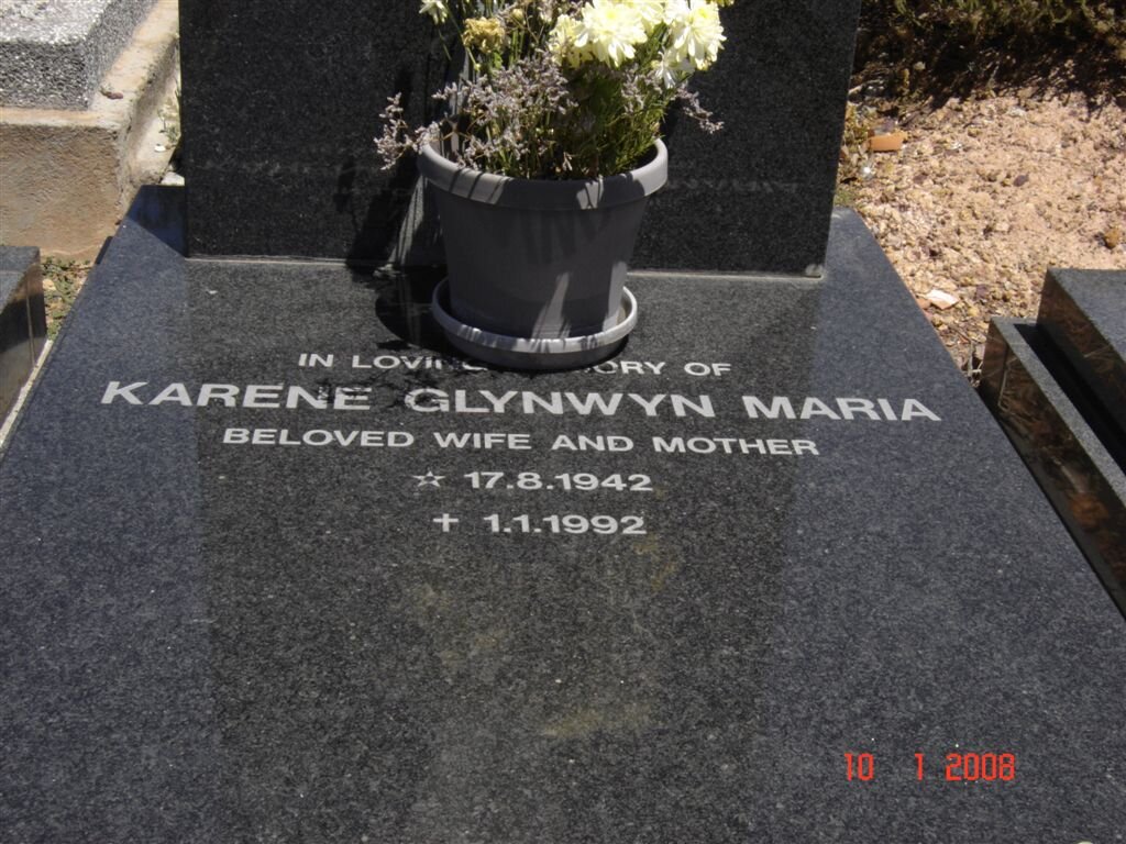 WARE Karene Glynwyn Maria 1942-1992