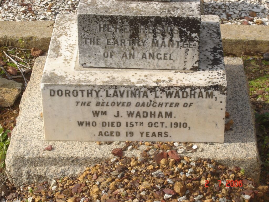 WADHAM Dorothy Lavinia -1910