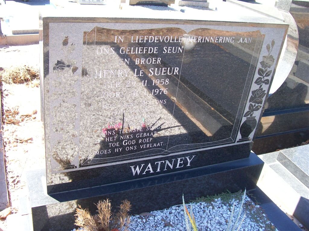 WATNEY Henry le Sueur 1958-1976