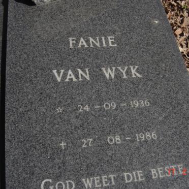 WYK Fanie, van 1936-1986