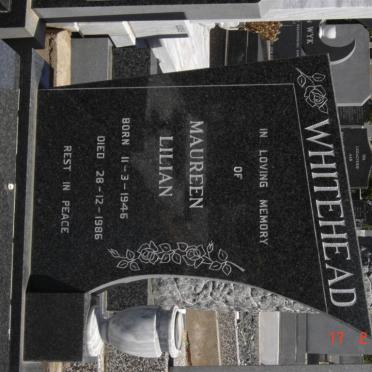 WHITEHEAD Maureen Lilian 1946-1986