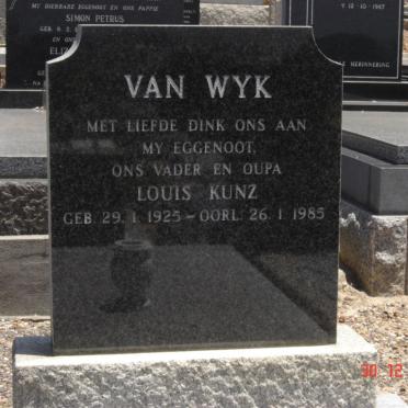 WYK Louis Kunz, van 1925-1985