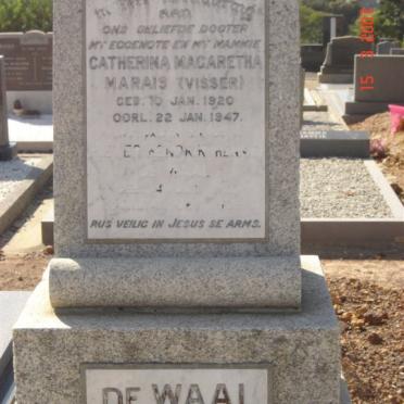 WAAL Catherina Margaretha Marais, de nee VISSER 1920-1947