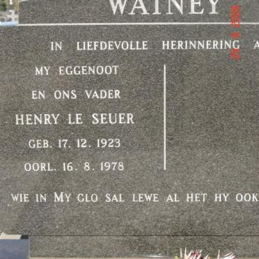 WATNEY Henry le Seuer 1923-1978