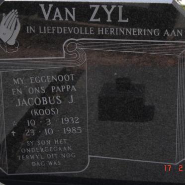 ZYL Jacobus J., van 1932-1985